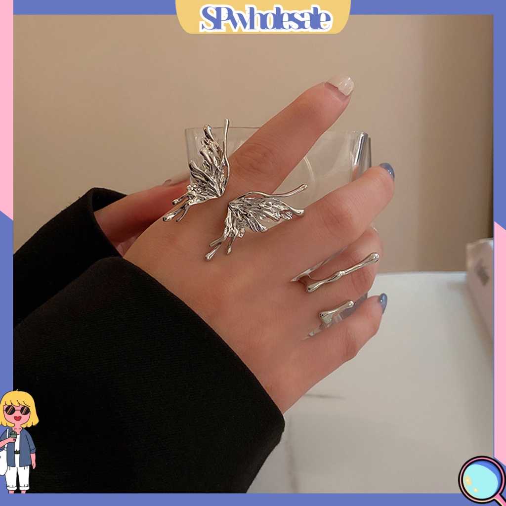 <SPwholesale> Nhẫn Hở Hình Bướm / Bướm Có Thể Điều Chỉnh Kích Thước Cho Nữ