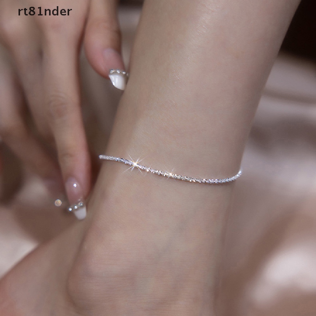 Rt Lắc Chân Dây Xích Lấp Lánh Tối Giản Cho Nữ Bạn Bè n