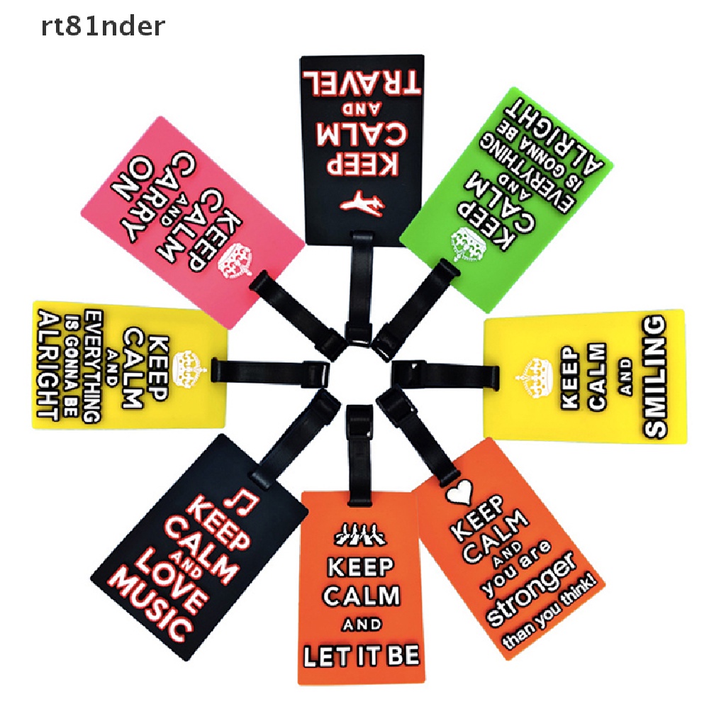 Rt Thẻ Ghi Thông Tin Hành Lý Bằng Nhựa PVC In Chữ Sáng Tạo Thời Trang