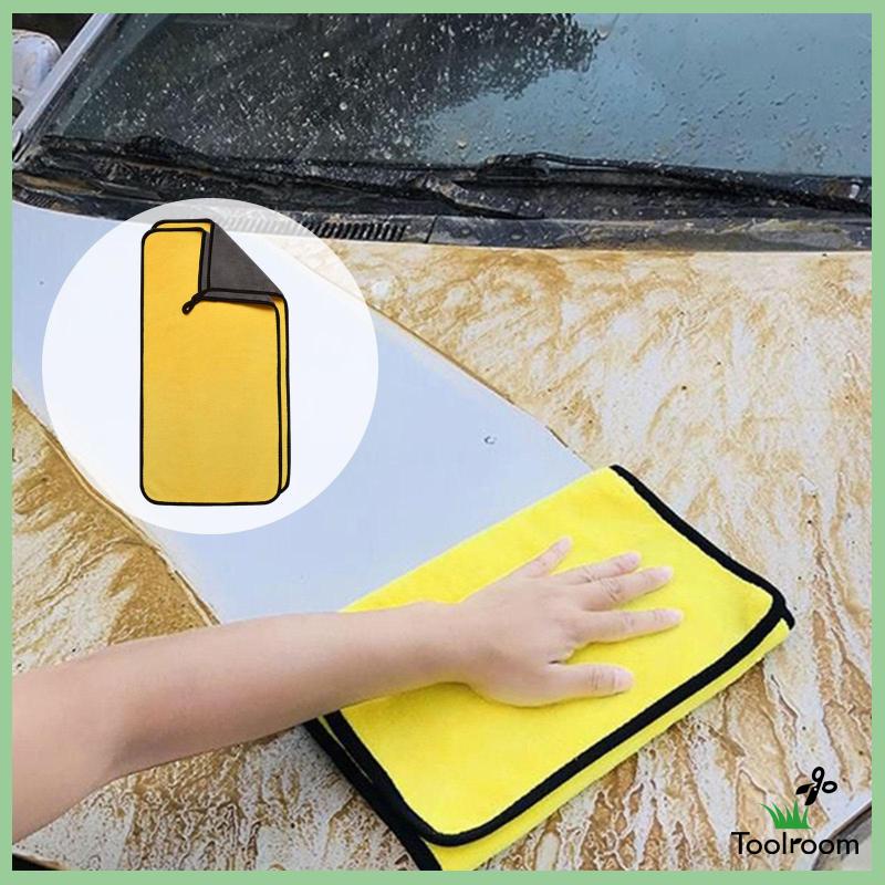 Set 2 Khăn Lau Xe Hơi Bằng Sợi Micro Tiện Dụng Cho Gia Đình