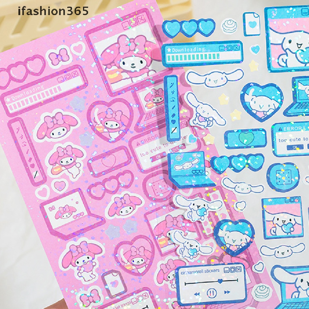 Miếng Dán Trang Trí Hình Sanrio Cinnamoroll Melody Girl Dễ Thương Diy ifashion365