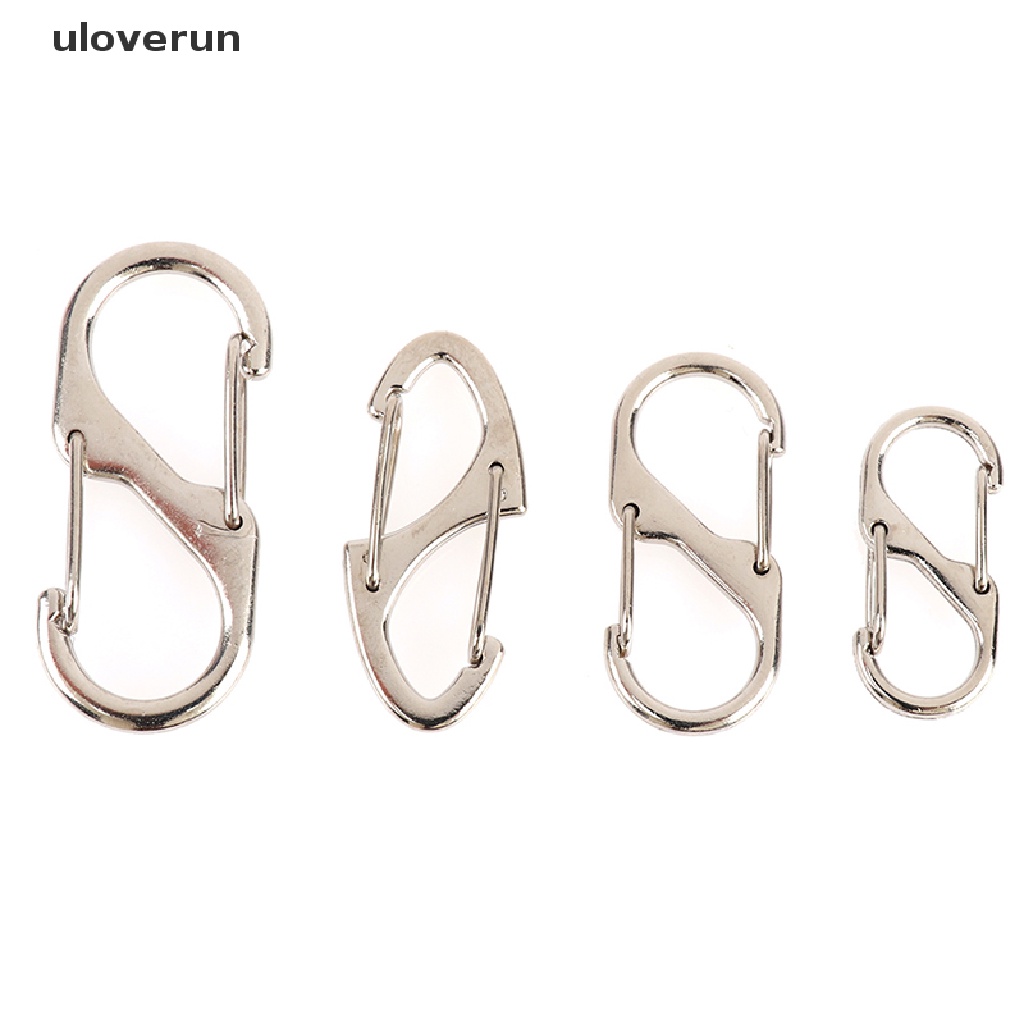 Set 10 Móc Khóa Mini Chữ S Bằng Thép Không Gỉ