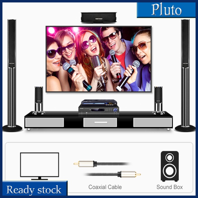 Mới Dây Cáp Âm Thanh Hifi 5.1 Spdif Rca Male Sang Rca Male