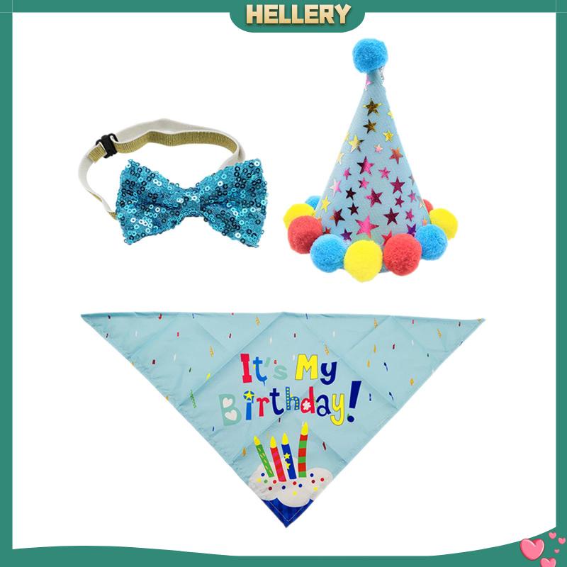 Bộ Trang Phục Sinh Nhật Đính Nơ Xinh Xắn Cho Cún Cưng