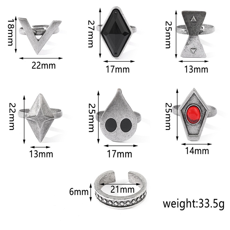 Nhẫn Đeo Tay 7 Trong 1 Có Thể Điều Chỉnh Hóa Trang Nhân Vật Hoạt Hình Genshin Va Chạm Hutao