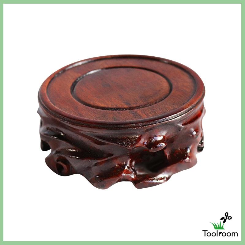 Giá Đỡ Trưng Bày Tượng Điêu Khắc Bằng Gỗ Hình Tròn Ổn Định Cho Phòng Ngủ