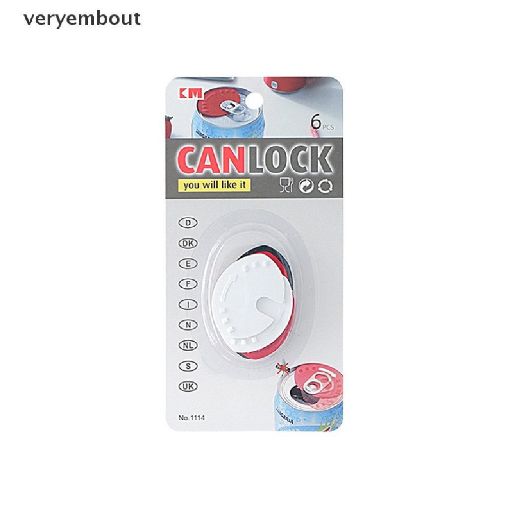 Bộ 6 Nắp Đậy Lon Nước Chống Rò Rỉ Tiện Dụng