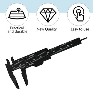 Double Scale 80MM Plastic Eyebrow Measuring Vernier Caliper Caliper Ruler,