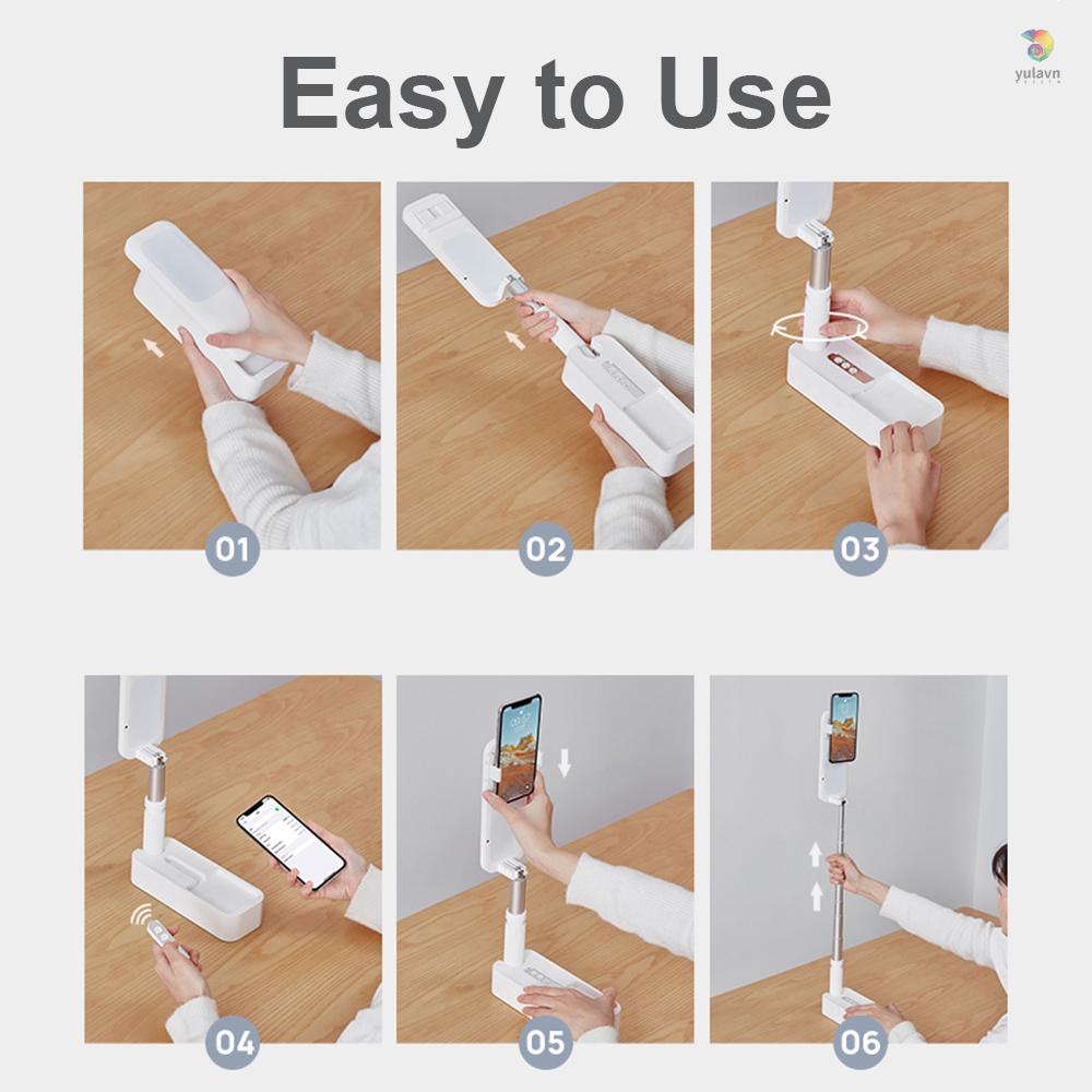 Giá Đỡ Điện Thoại Thông Minh Để Bàn Có Thể Gấp Gọn Tiện Dụng F30Cm Bộ Dụng Cụ 3600 Miếng Chuyên Dụng Chất Lượng Cao° Giá Đỡ Đèn LED Điều Khiển Từ Xa Tiện Dụng