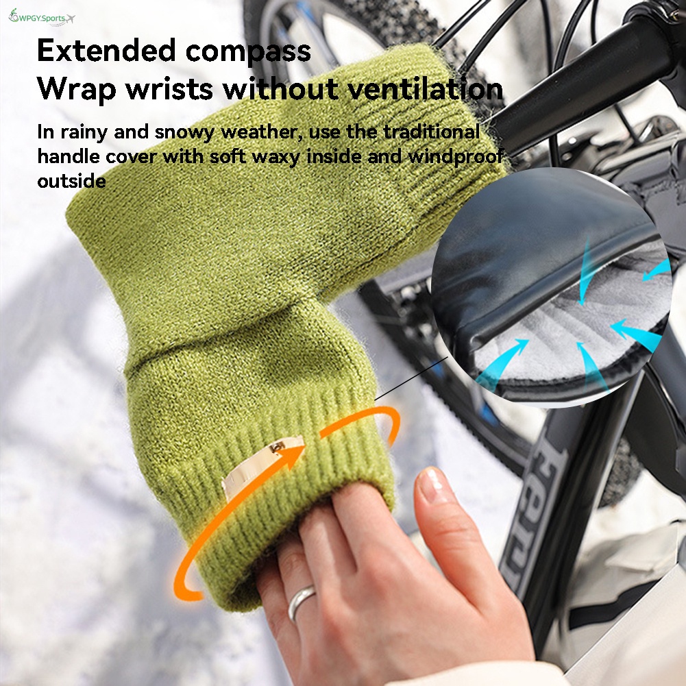 Găng Tay Lái Xe Đạp Giữ Ấm Chống Gió Mùa Thu Đông Dành Cho Trẻ Em
