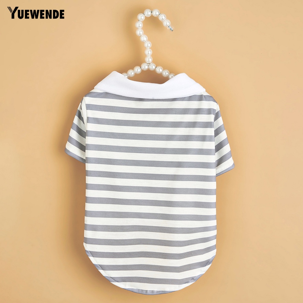 Yue.z Áo Sơ Mi Kẻ Sọc Hai Lớp Có Thể Giặt Được Mặc Hàng Ngày Cho Thú Cưng