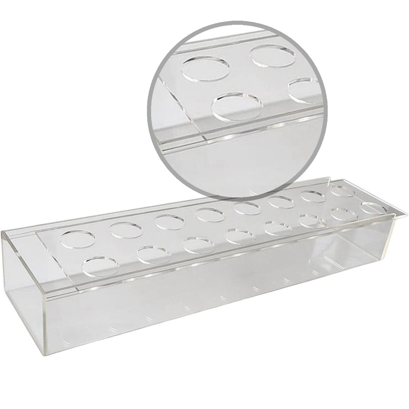 Lọ Hoa Hình Chữ Nhật Bằng Acrylic Trong Suốt Dùng Trang Trí Bàn Ăn