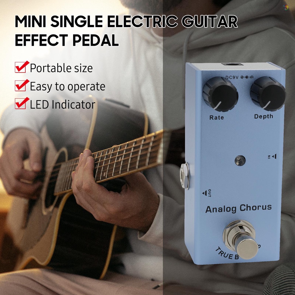 Bàn Đạp Hiệu Ứng Cho Đàn Guitar Điện IRIN EF-07 Mini Tiện Dụng