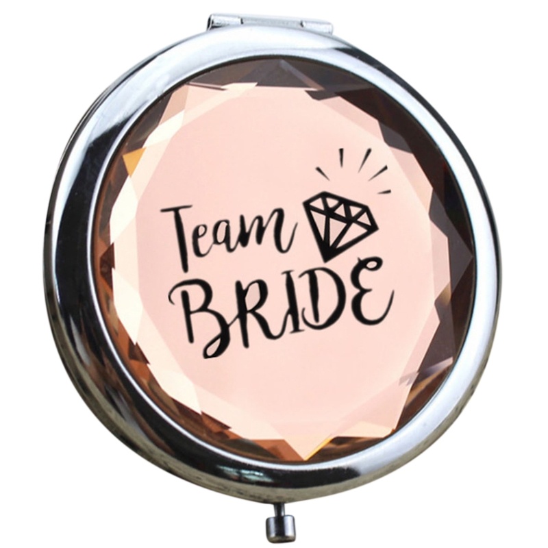 Gương Trang Điểm Gấp Được Bằng Kim Loại brroa Làm Quà Tặng Đám Cưới