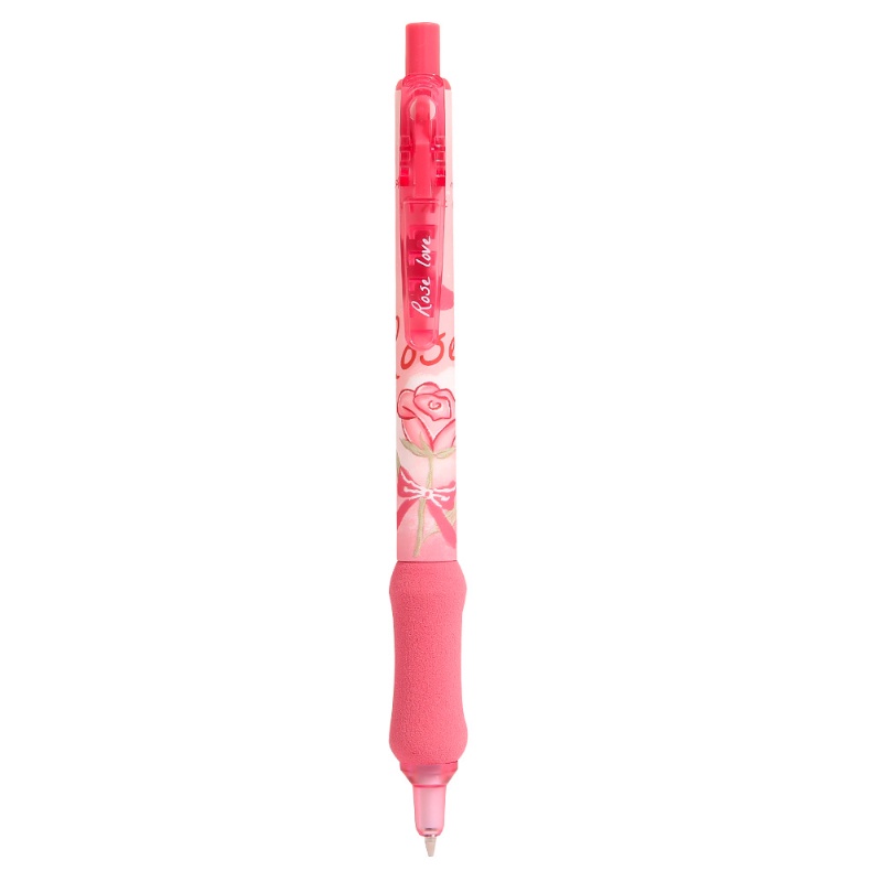 Bút Chì Xốp Siêu Mềm Ngòi 0.5mm In Hình Hoa Hồng