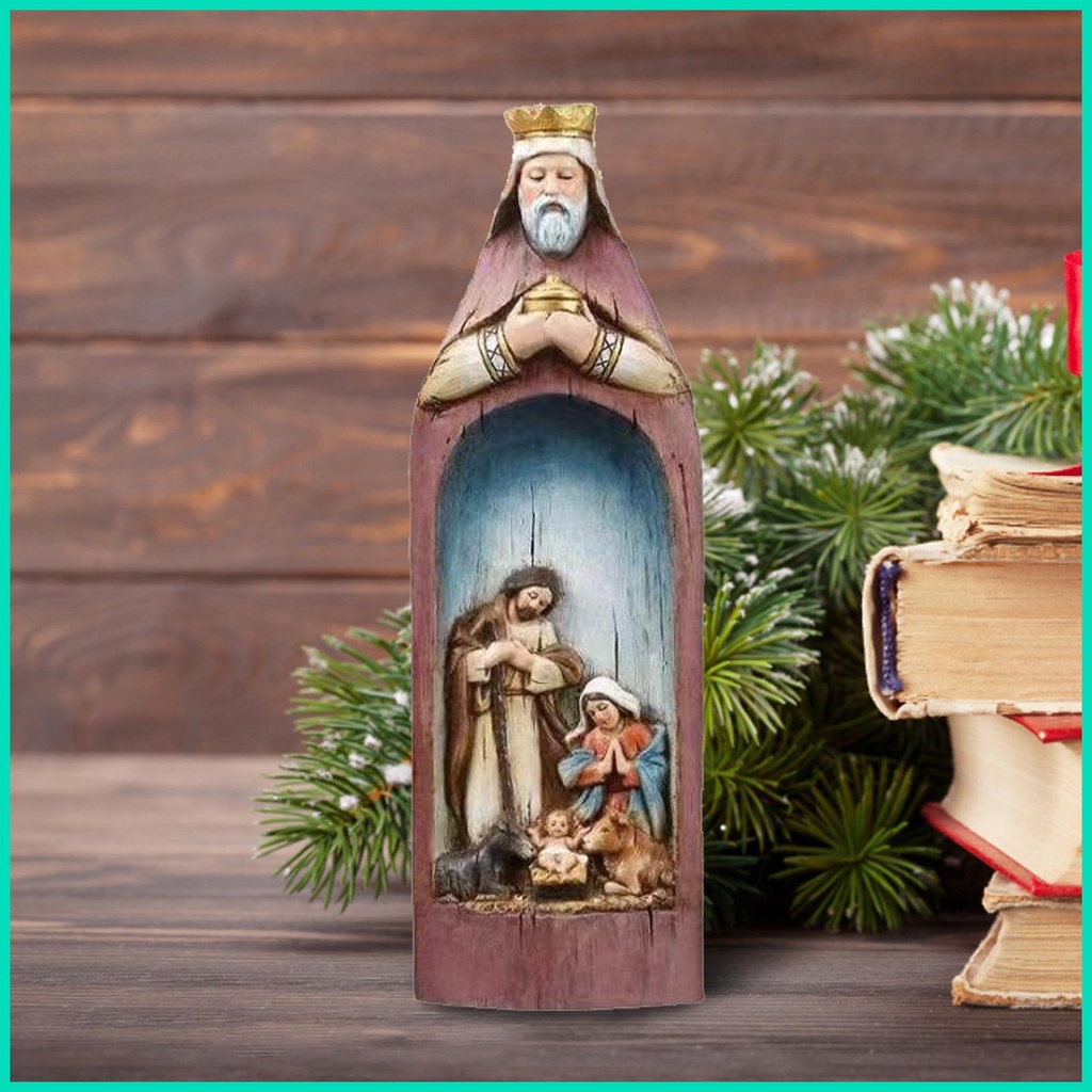 Nativity Scene Set Nativity Set Nativity Bộ Phật Gia Đình Đức Mẹ Thiên Thần Điêu Khắc Bằng Tay