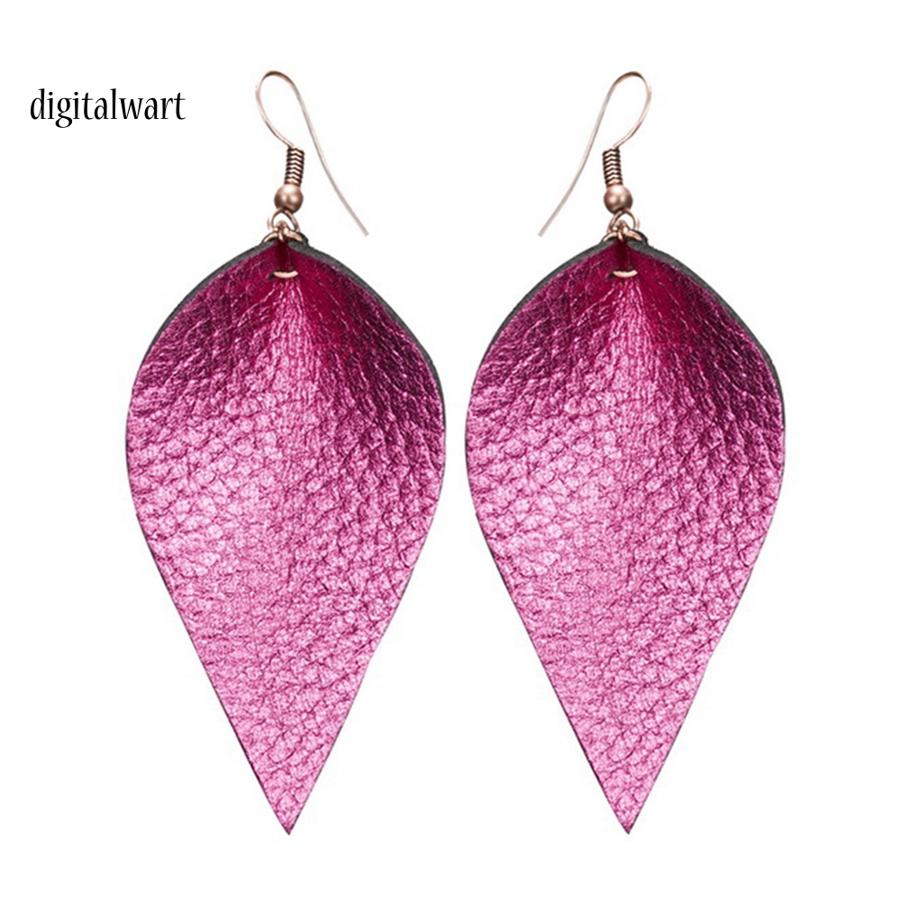 Kỹ Thuật Số| Khuyên Tai Nữ Vải Da Hình Giọt Nước Đáng Yêu