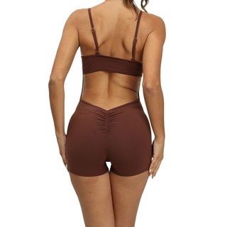 Wmuncc bộ áo liền quần lưng cao co giãn thời trang tập yoga cho nữ