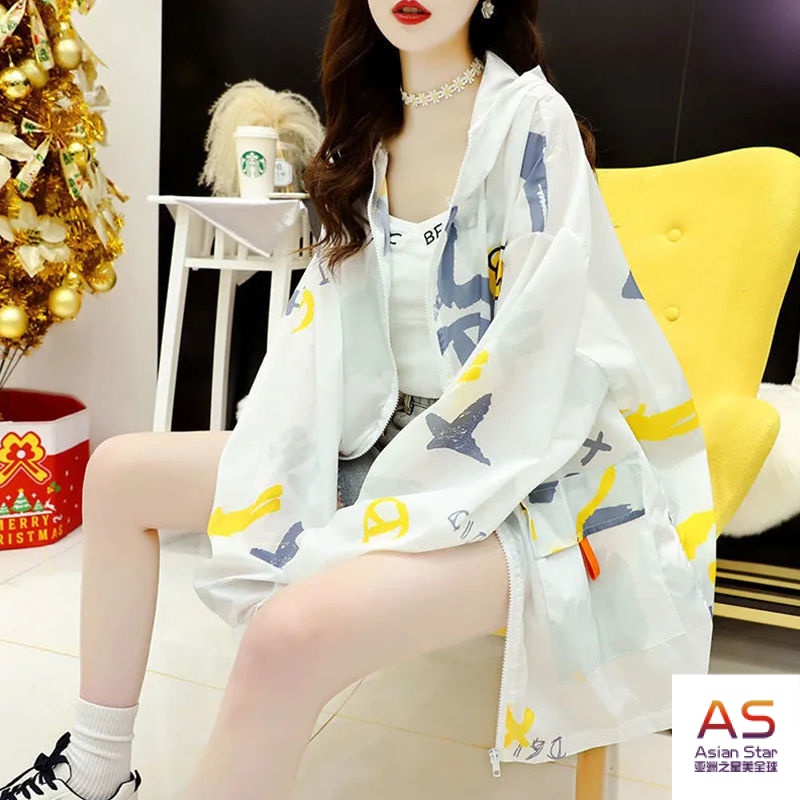 ★Ngôi Sao Châu Á Châu Á★Áo Khoác Chống Nắng Dáng Rộng Bằng Lụa Lạnh Có Mũ Trùm Hình Gấu Phong Cách Hàn Quốc Thời Trang Mùa Hè 20