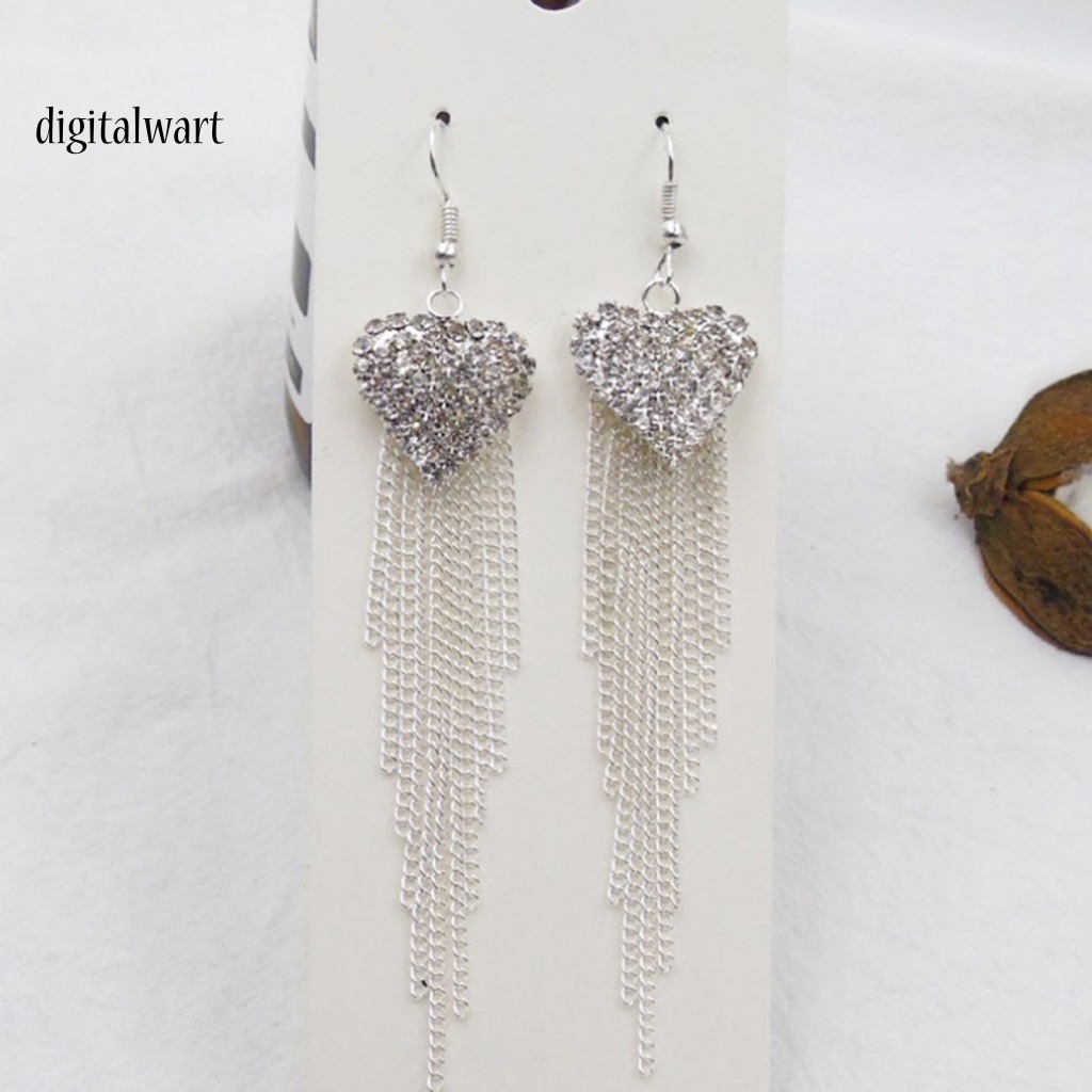 Kỹ Thuật Số| 1 Đôi Bông Tai Xỏ Lỗ Hình Trái Tim Bằng Hợp Kim Trang Trí Hàng Ngày