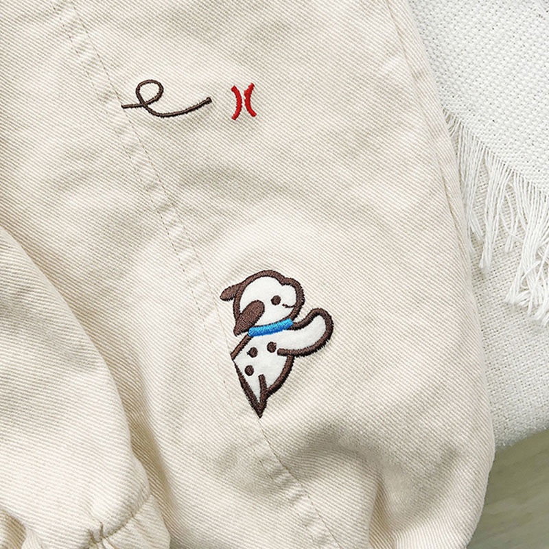 Quần Dài Thêu Họa Tiết Phong Cách Mới Cho Bé Trai