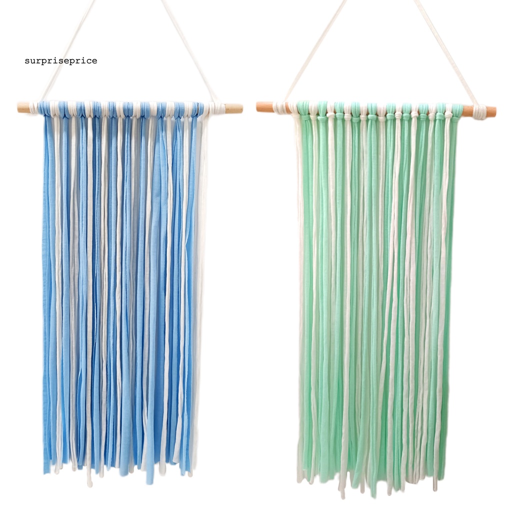 Kẹp Tóc Nơ Vải Mềm Tiết Kiệm Không Gian Màu Cầu Vồng Dành Cho Phòng Trẻ Em