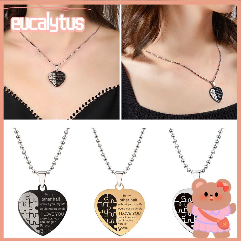 Eutus Móc Khóa Hình Trái Tim Cho Cặp Đôi Bạn Trai Bạn Gái Husband Wife Valentine I LOVE YOU