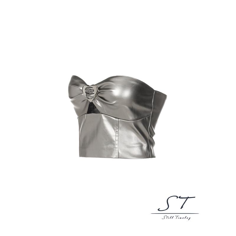 Áo Crop Top Không Tay Hở Lưng Có Khóa Kéo CY03 Thời Trang Mùa Hè Cho Nữ