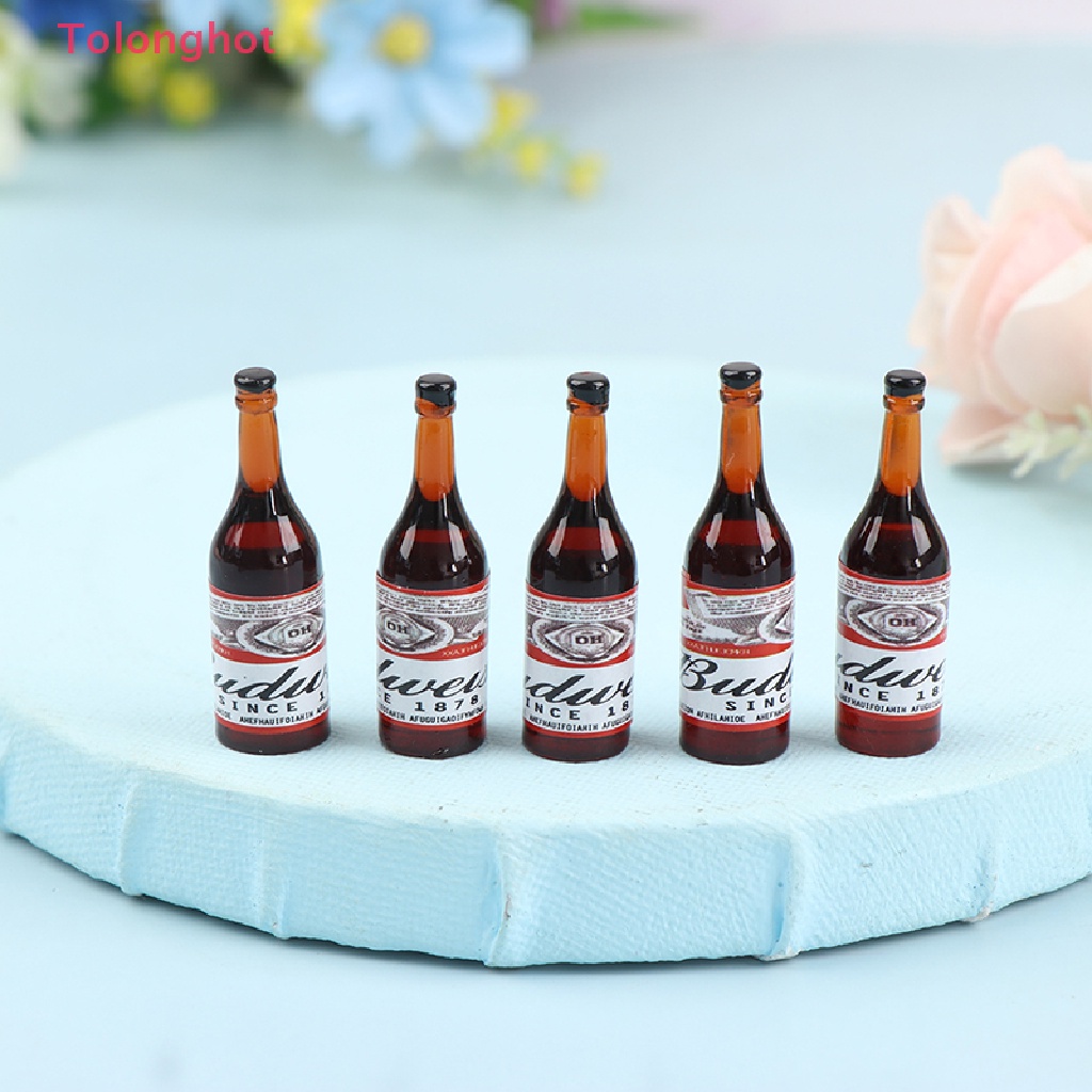 Set 10 Chai Rượu Mini Tỉ Lệ 1 / 12 Dùng Để Trang Trí Nhà Búp Bê