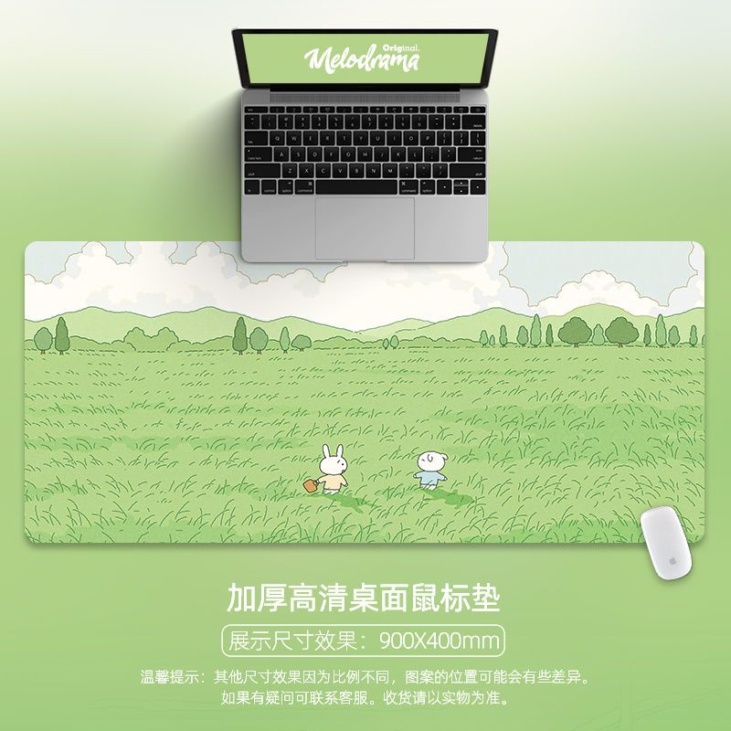 Tấm Lót Chuột Và Bàn Phím Máy Tính 900 * 400 * 2MM Họa Tiết Hoạt Hình Chống Trượt Tiện Dụng