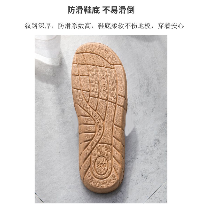 Dép Cói Đế Bằng Gọn Nhẹ Thoáng Khí Thời Trang Mùa Hè Cho Nam Và Nữ