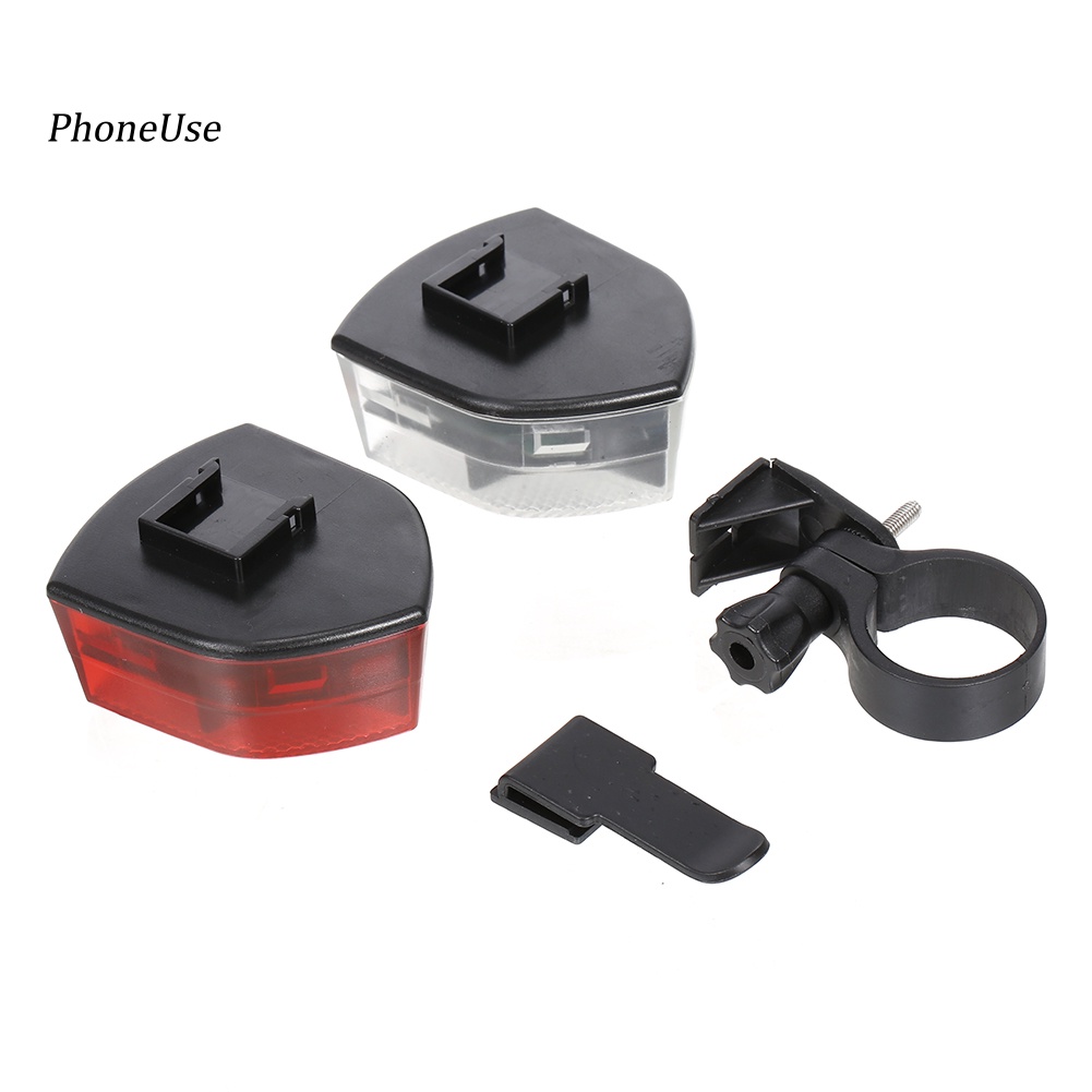 Đèn Led 4 Bóng Phản Quang Bằng Da PU An Toàn Chống Nước Cho Xe Đạp