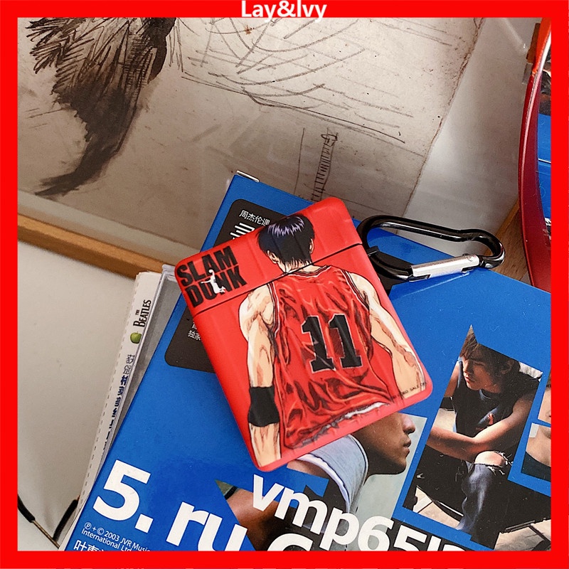 Vỏ Bảo Vệ Hộp Sạc Tai Nghe AirPods 1 / 2 / Pro / 3 Bằng Silicon Họa Tiết Hoạt Hình Slam Dunk Dễ Thương