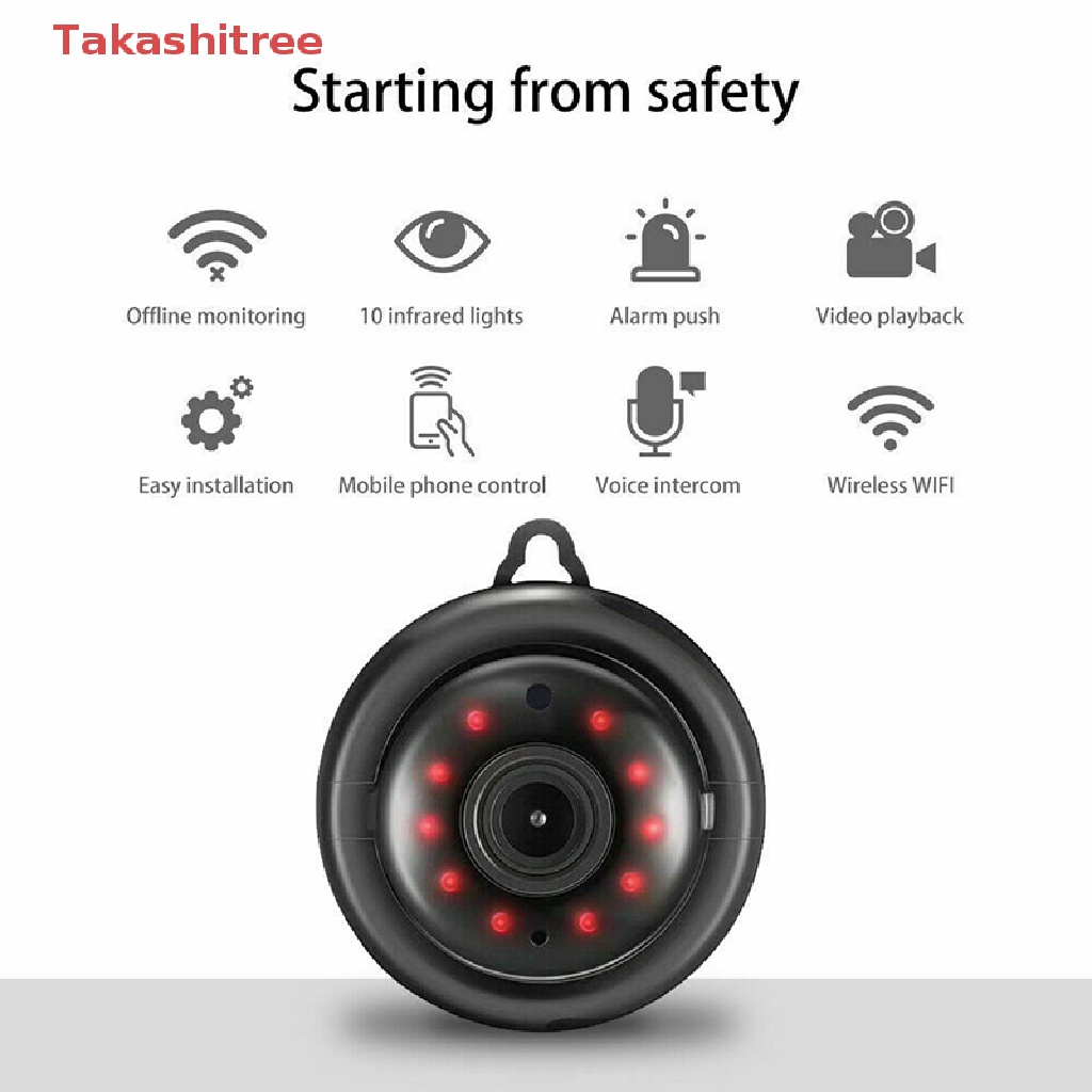 Camera An Ninh Không Dây HD 1080P V380 Kết Nối WiFi Hỗ Trợ Tầm Nhìn Ban Đêm