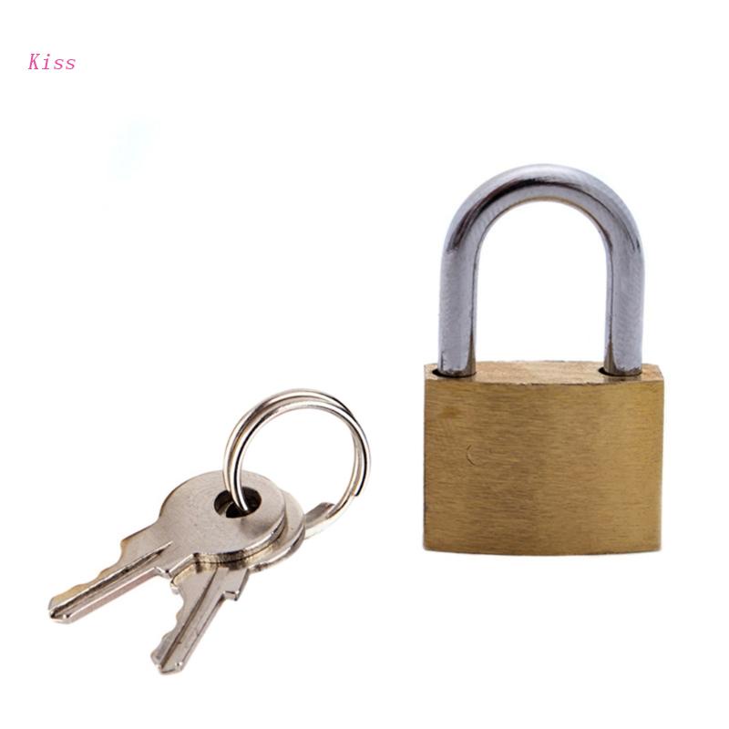 Kiss Hộp Khóa Nhỏ 20mm Bằng Đồng Dùng Đựng Trang Sức Đi Học / Trong Nhà / Ngoài Trời