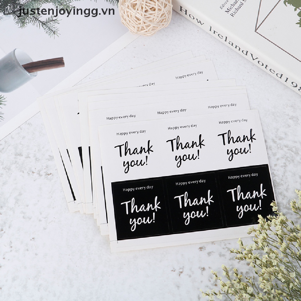 Set 60 Sticker Dán Nhãn &quot;Thank You&quot; Cho Buổi Tiệc