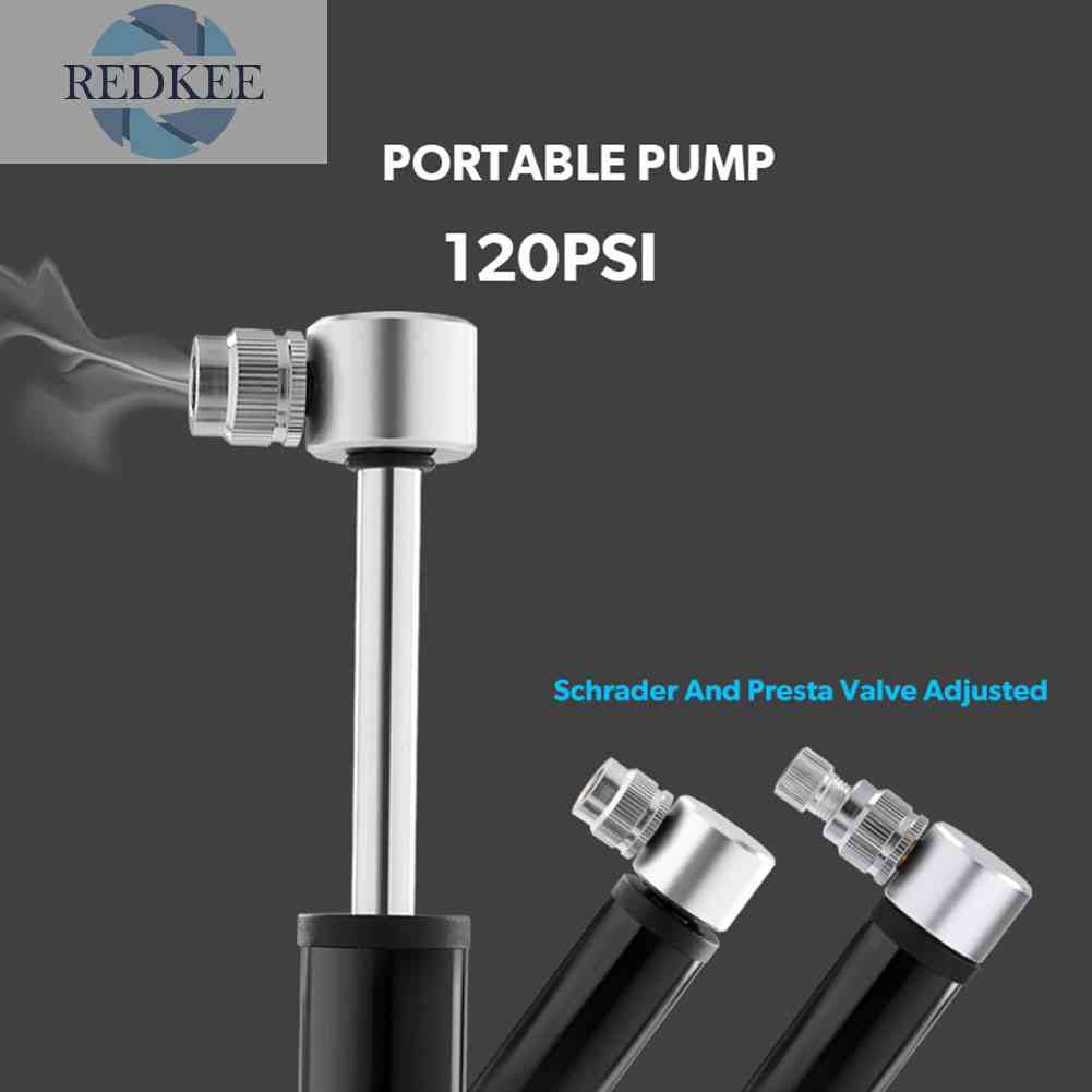 Ống Bơm Xe Đạp Mini Cầm Tay Bằng Hợp Kim Nhôm