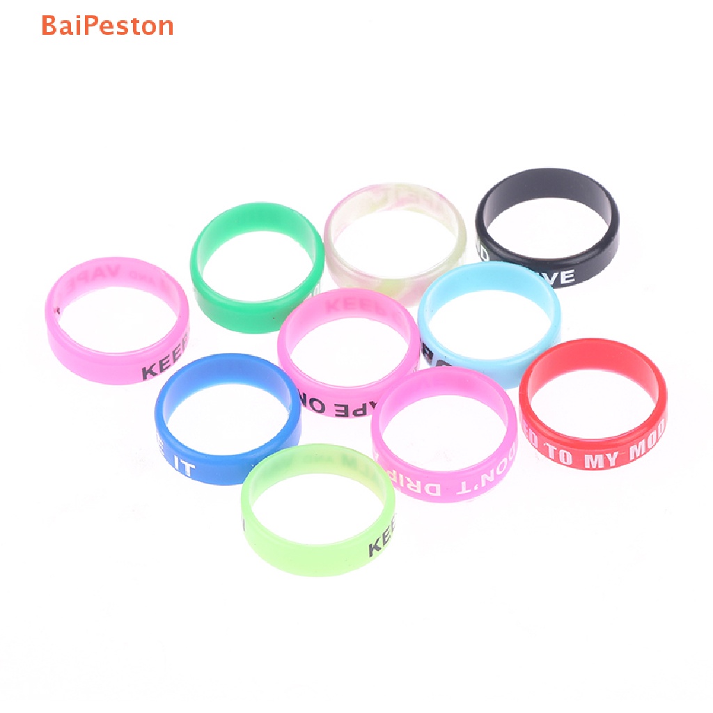 Set 10 Vòng Silicone Hình Chữ O Cố Định Cần Câu Cá Chống Trượt