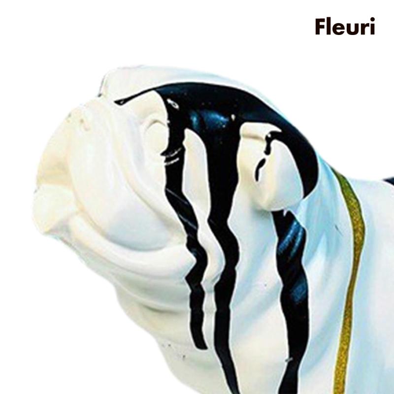 Mô Hình Chú Chó Bằng Nhựa Resin Phong Cách Graffiti Dùng Trang Trí Văn Phòng