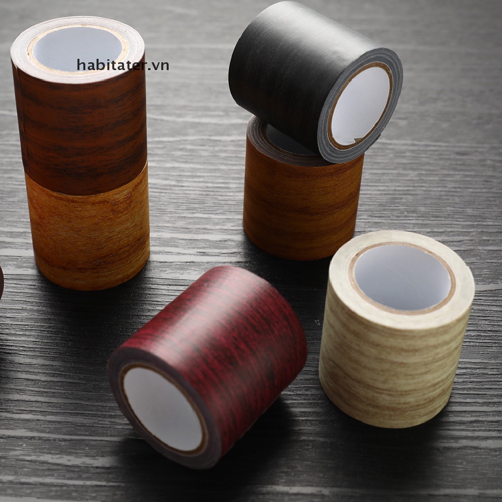 Cuộn Băng Keo Dán Sửa Chữa Nội Thất Vân Gỗ Thực Tế 5M