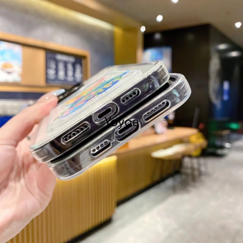 Ốp Điện Thoại Silicon Mềm Dạng Ví Hình Gấu Bạo Lực Thời Trang Mới Cho iPhone 13 11 12 14 Pro Max X XR XS Max 7 8 Plus SE