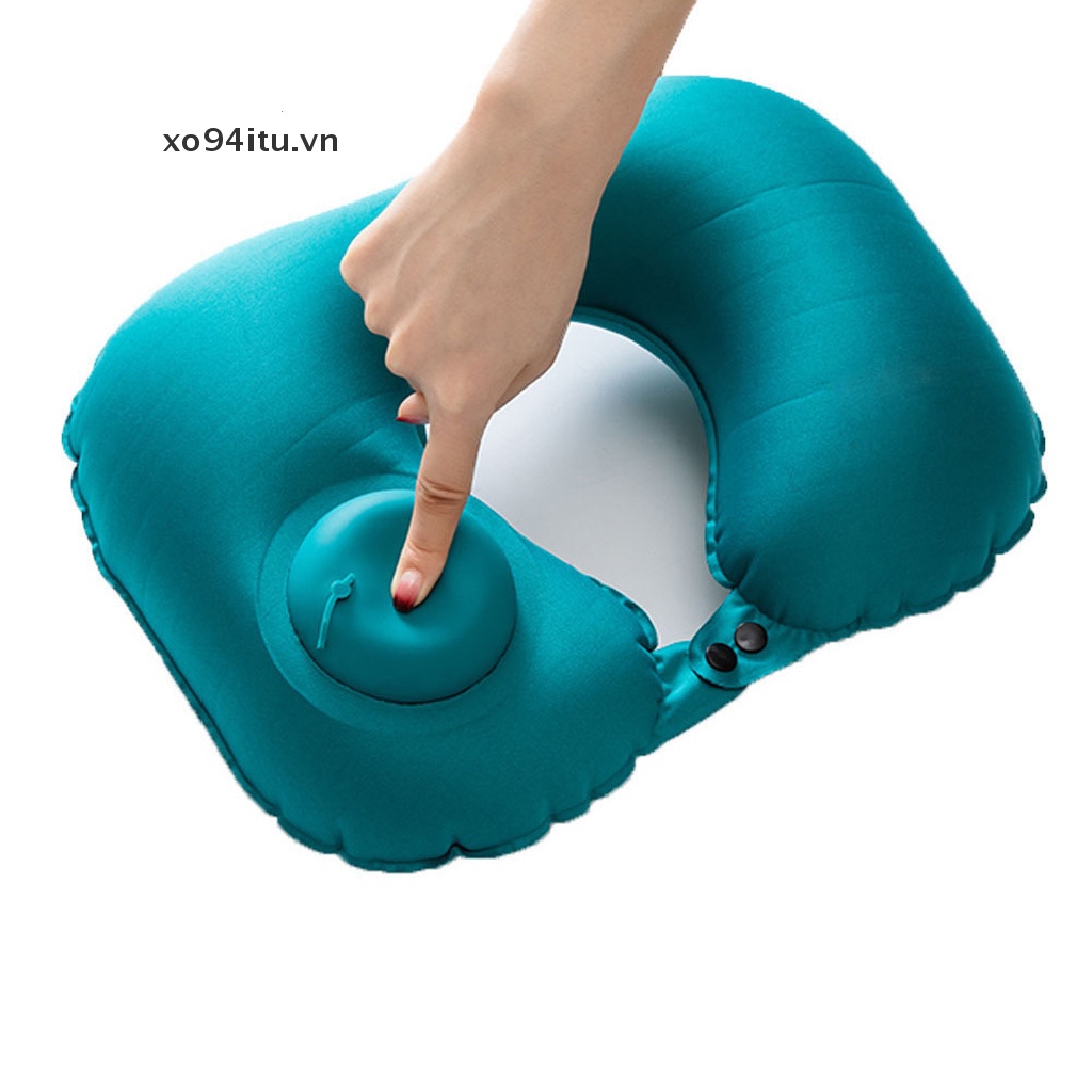 Gối Kê Cổ Bơm Hơi Tự Động Hình Chữ U Siêu Nhẹ