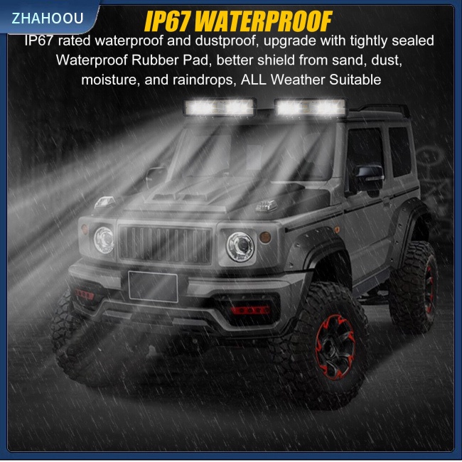 ☃Nhà Cửa☃ Set 2 Đèn Led Sương Mù 6 Inch Chống Thấm Nước Cho Xe Tải Địa Hình Suv