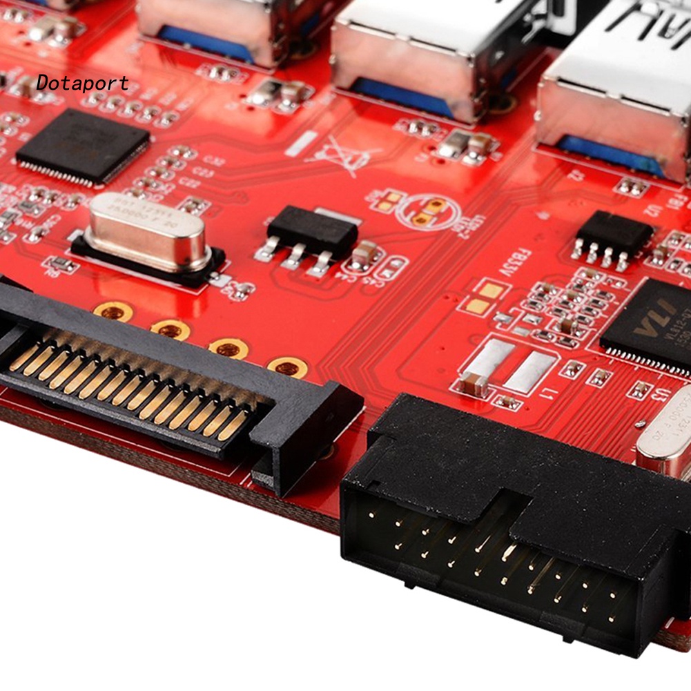 Bộ ChuyểN ĐổI Hub 5 CổNg USB 3.0 + ĐầU KếT NốI SATA 20 Pin