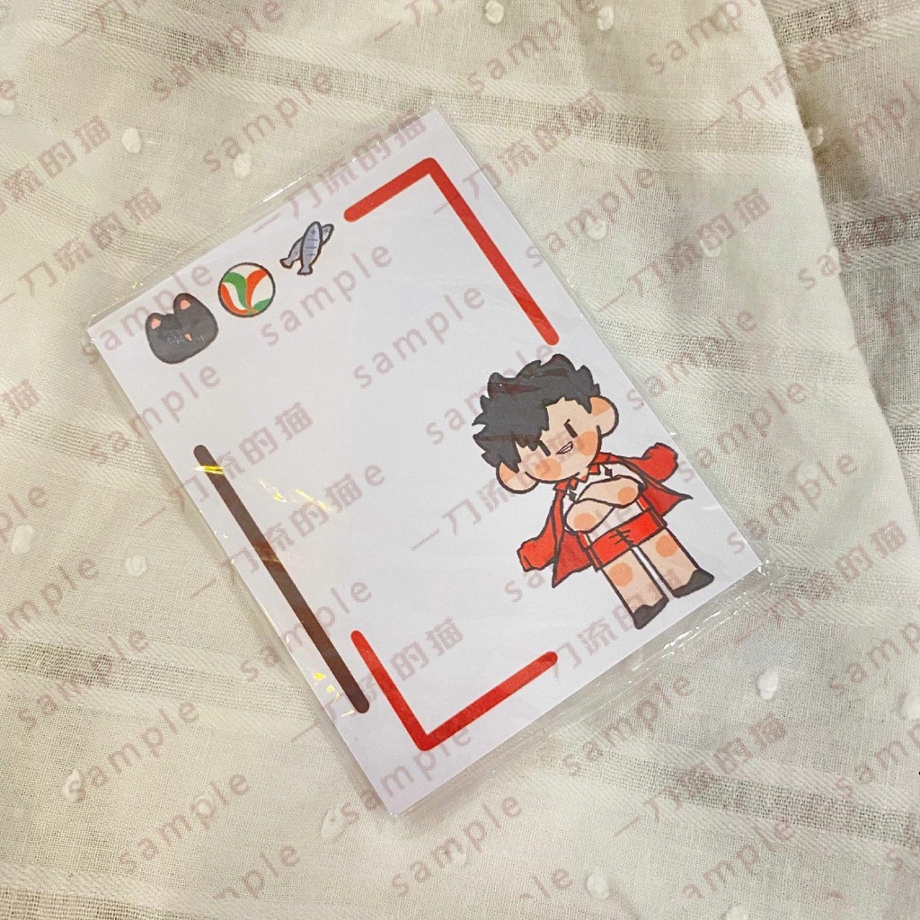 Haikyuu!! Sticky Notes Trang chủ Can Be Pasted