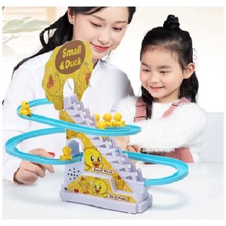 Đồ chơi cầu trượt vịt leo thang 3 tầng cho bé