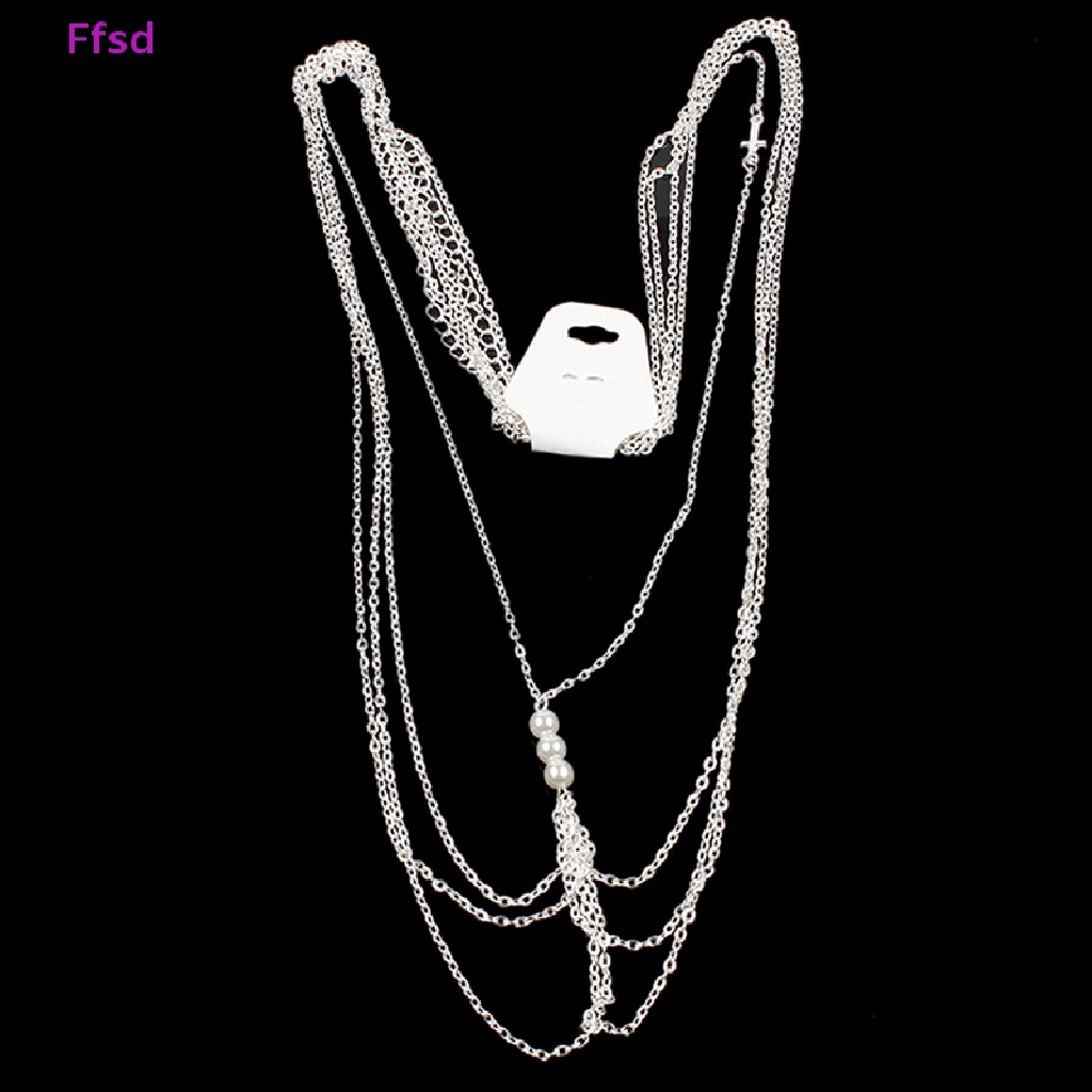 {Ffsd} Dây Mắt Xích Ngọc Trai Đeo Trang Sức Áo Ngực Bikini Quyến Rũ Cho Nữ Bán Chạy