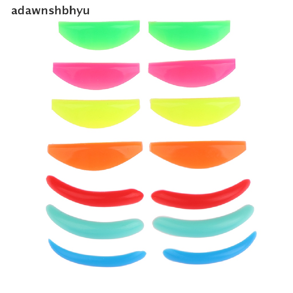 Bộ 7 Cặp Đệm Silicone Uốn Cong Lông Mi Có Thể Tái Sử Dụng