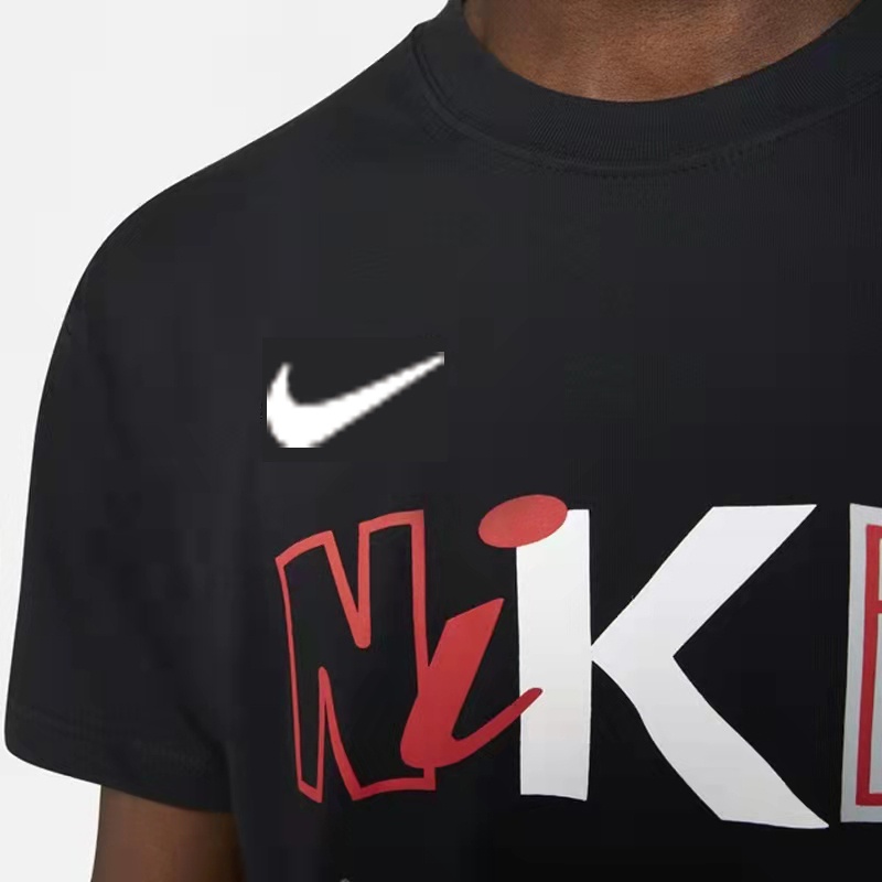 Áo Thun Nam Cổ Tròn In Chữ Nike Chính Hãng 100% cotton