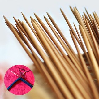 1 Cặp Móc Đan Len Bằng Tre 35cm 2 Kích Cỡ